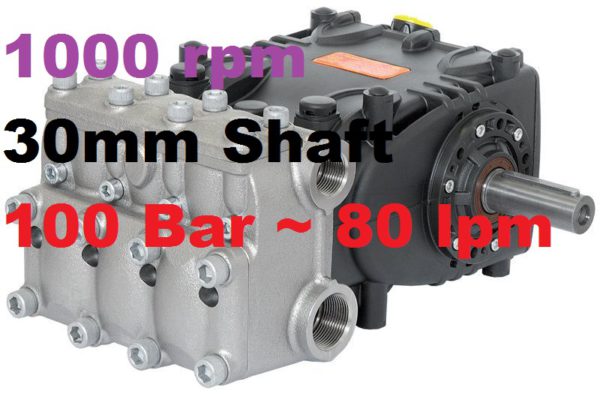 100 Bar 80 lpm Interpump Pump WK8
