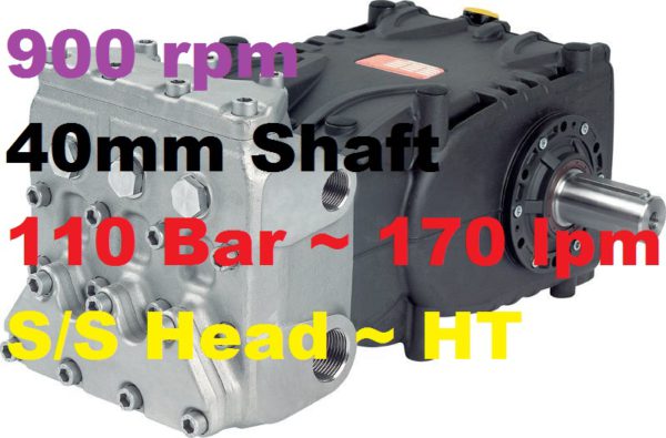 110 Bar 170 lpm Pratissoli Pump SN71170