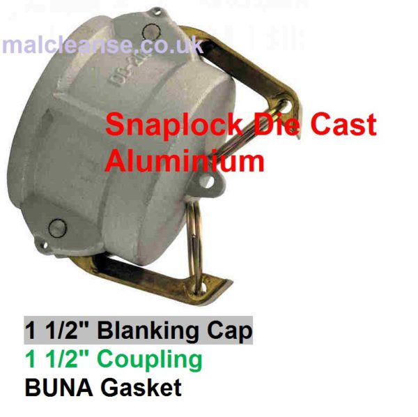 1 1/2" Cap BSP Aluminium Cam Lever Coupler 1 1/2 size DC150-A