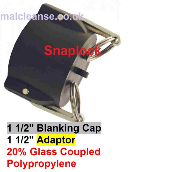1 1/2" Cap Snaplock Cam Lever Coupler 1 1/2 size DC150-P