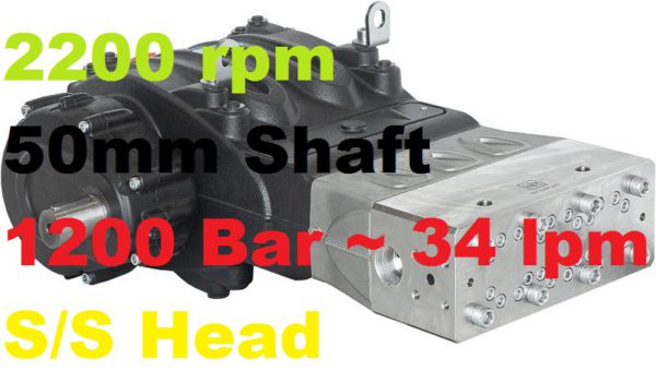 1200 Bar 34 lpm Pratissoli Pump SM16-GB22