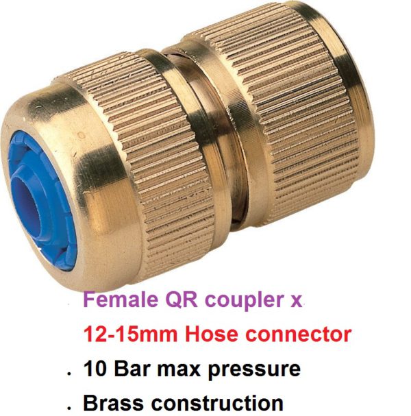 12-15mm Brass Hose Connector 500-1030