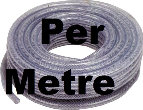 1/4" Clear Reinforced PVC Hose - sold per metre 01-06