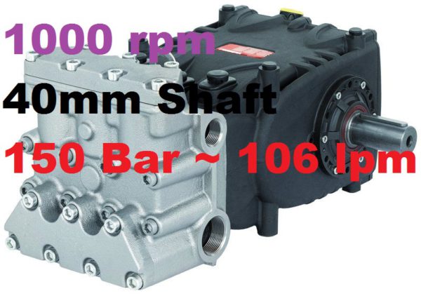 150 Bar 106 lpm Interpump Pump WK159