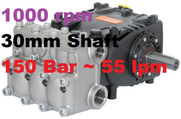 150 Bar 55 lpm Interpump Pump WK155