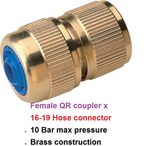 16-19mm Brass Hose Connector 500-1031