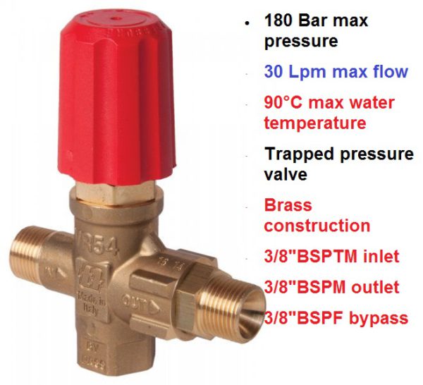 180 Bar 30 LPM VR54 Pressure Regulating Valve 4072000043