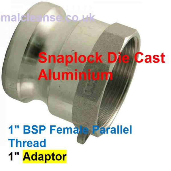 1" Female BSP Aluminium Cam Lever Adaptor 1 size A100-A