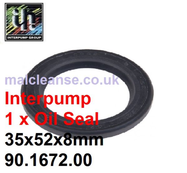1 x Interpump Oil Seal 35x52x8mm - 90.1672.00