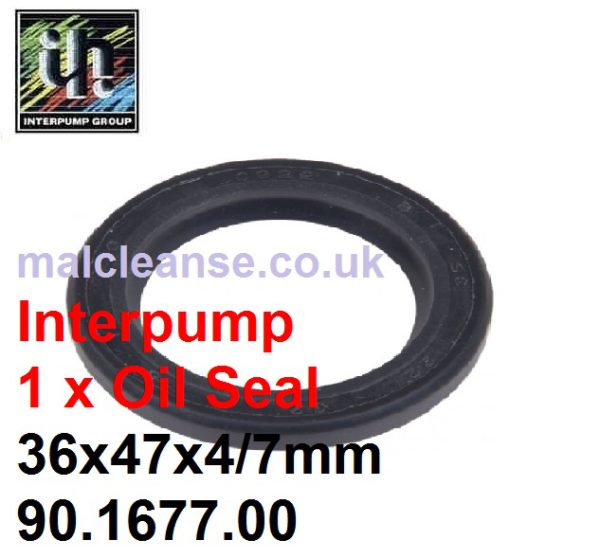 1 x Interpump Oil Seal 36x47x6/7.5mm - 90.1677.00