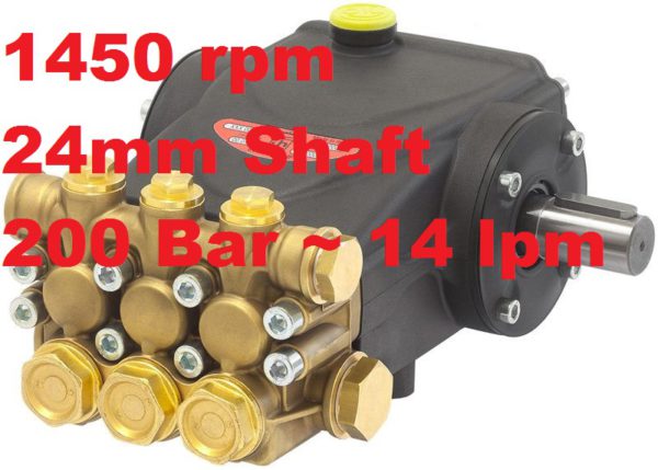 200 Bar 14 lpm Interpump Pump E2B2014M