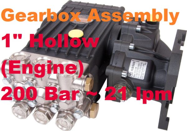 200 Bar 21 lpm Pump & Gearbox for Engine Drive SA202