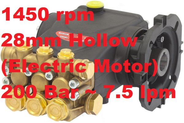 200 Bar 7.5 lpm Interpump Pump E2B2008B