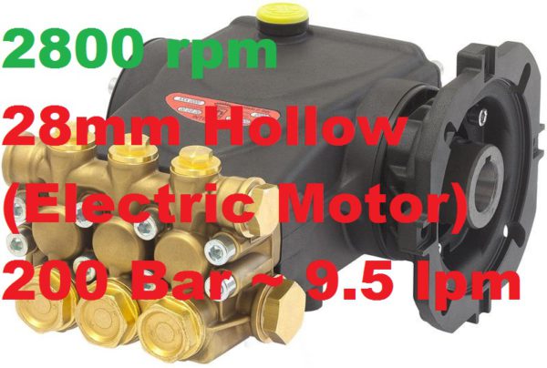 200 Bar 9.5 lpm Interpump Pump E2D2010B