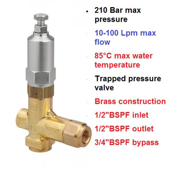 210 Bar 10-100 LPM Pressure Regulating Valve BH210