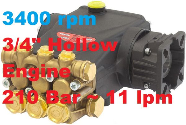 210 Bar 11 lpm Interpump Pump E2E2111C-34