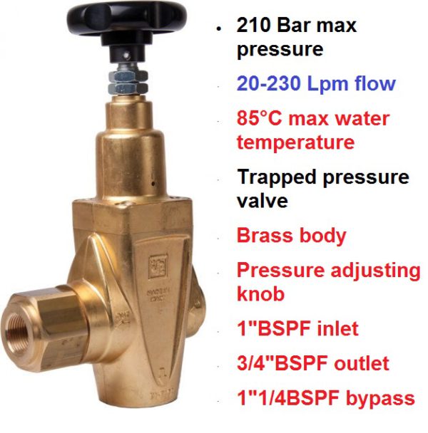 210 Bar 20-230 LPM Pressure Regulating Valve RA2