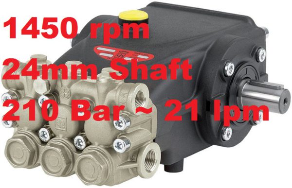 210 Bar 21 lpm Interpump Pump EVO3 E3B2121M