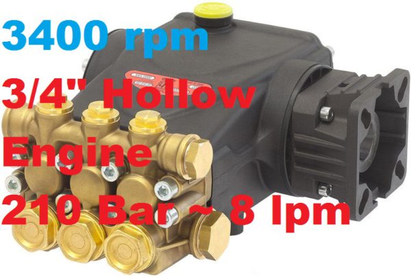 210 Bar 8 lpm Interpump Pump E2E2108C-34