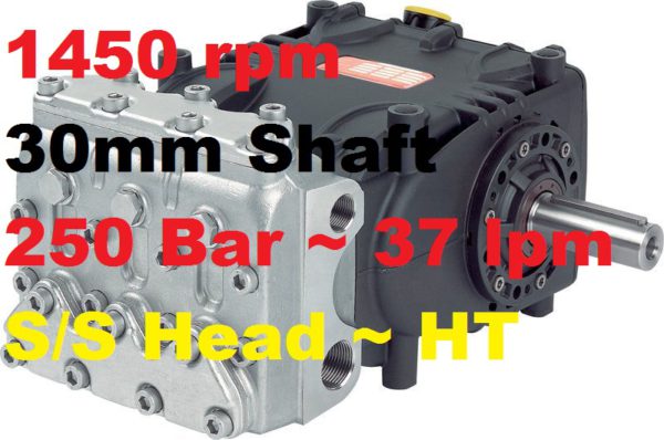 250 Bar 37 lpm Pratissoli Pump SN7037