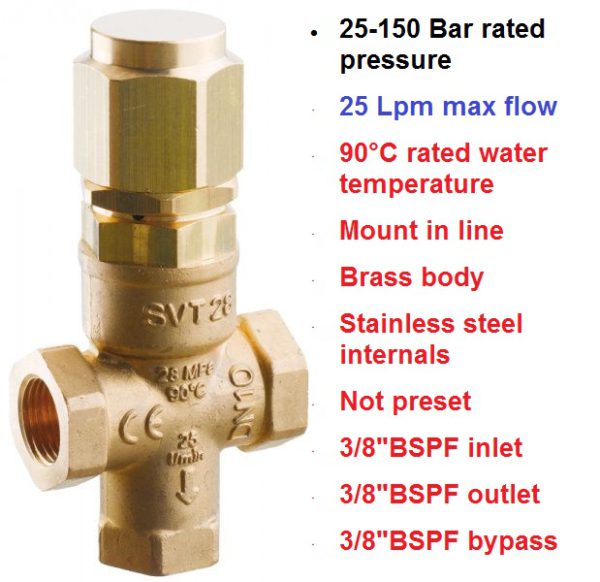 25-150 Bar 25 LPM SVT17 Pressure Regulating Valve 4072000100