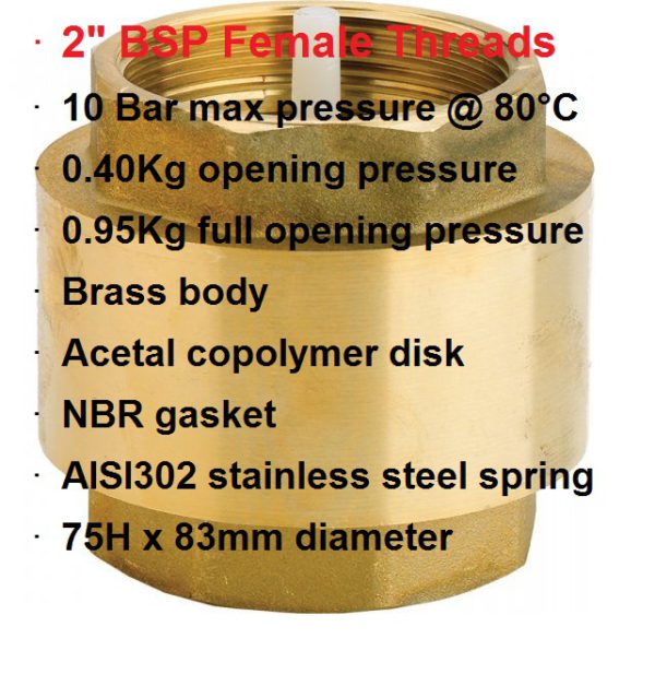 2" Check Valve NRV 407-1027