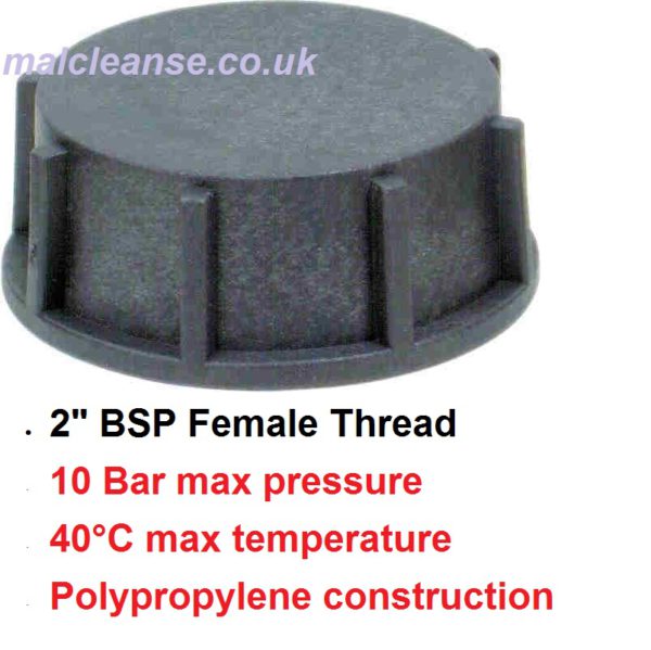 2" Female Blanking Cap POLY BSP 8044401