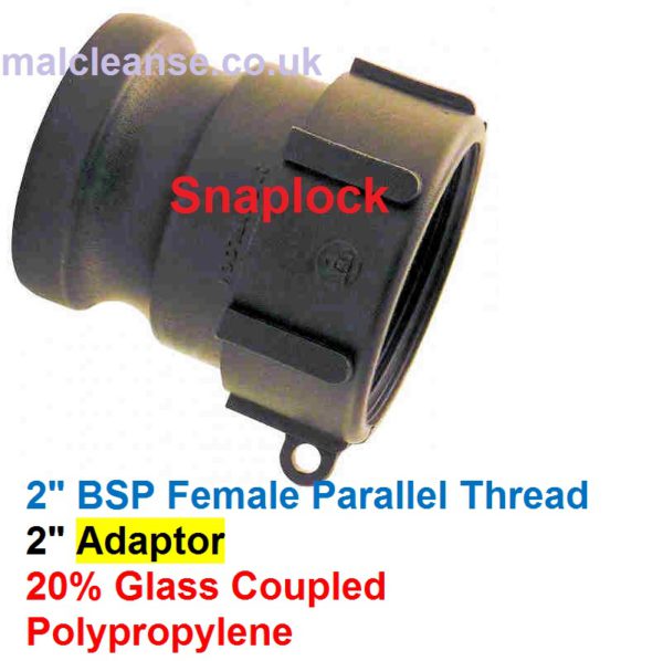 2" Female BSP Snaplock Cam Lever Adaptor 2 size A200-P