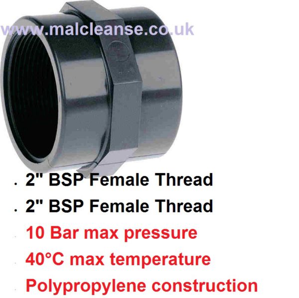 2" F x 2" F Socket POLY BSP 8054401