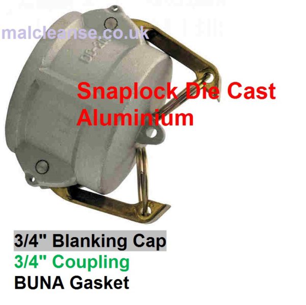 3/4" Cap BSP Aluminium Cam Lever Coupler 3/4 size DC075-A