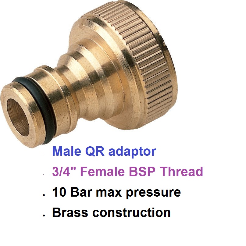 Pressure Washer 11.6mm Quick Release Compact Coupling M18 Male Pair 