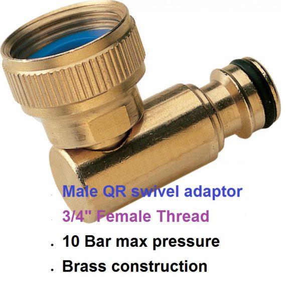 3/4" Female BSP Brass Tap Connector Swivel 500-1007