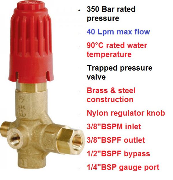 350 Bar 40 LPM VB350 Pressure Regulating Valve 60.1700.00