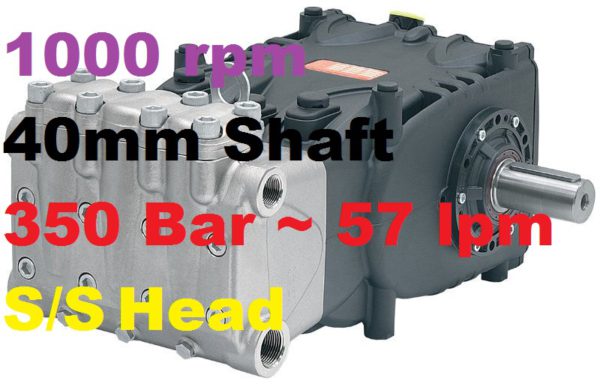 350 Bar 57 lpm Interpump Pump WK355