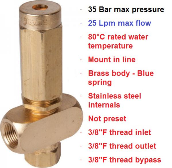 35 Bar 25 LPM Pressure Regulating Valve ART556-35