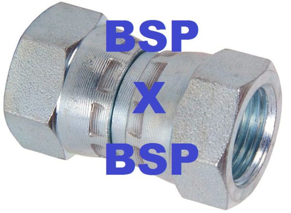 3/8" Female x 1/2" Female Swivel Type Connector STC38F12F