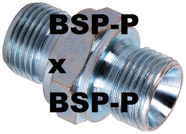 3/8" Male x 3/4" Male BSP Hex Nipple HEX3834