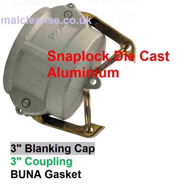 3" Cap BSP Aluminium Cam Lever Coupler 3 size DC300-A
