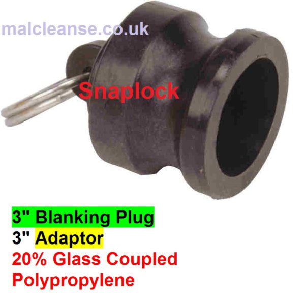 3" Plug Snaplock Cam Lever 3 size DP300-P