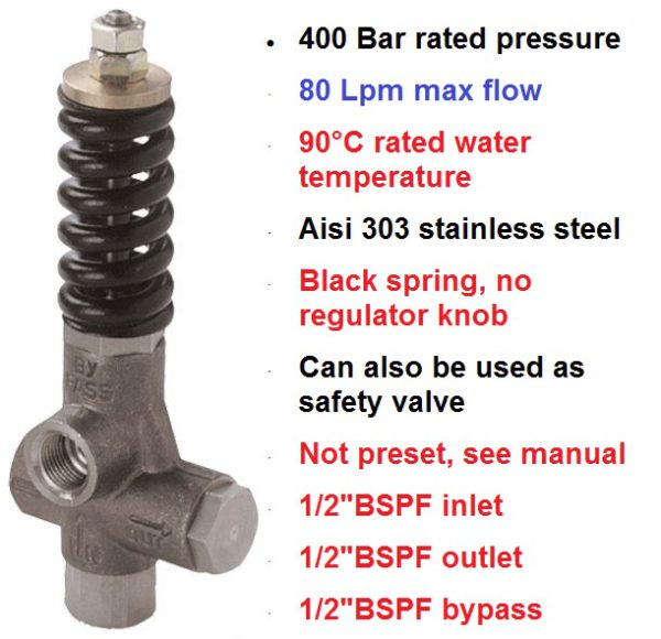 400 Bar 80 LPM VS80/400 Pressure Regulating Valve 60.0550.00