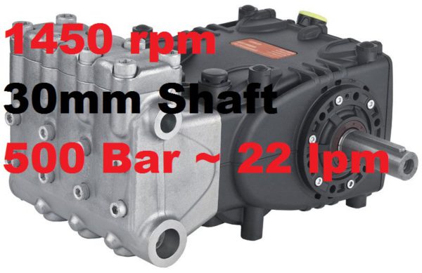 500 Bar 22 lpm Interpump Pump WK525