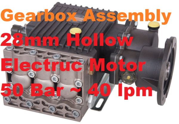 50 Bar 40 lpm Pump & Gearbox for Electric Motor Drive SA44