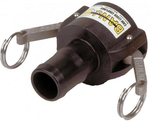 1" Hose Barb Cam Lever Coupler 1 size - 9901-100CP