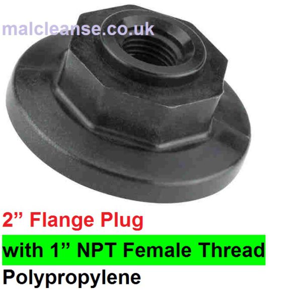 2" Flange x Female 1" NPT Thread Plug 9901-M200PLG100