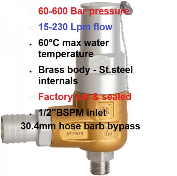 600 Bar 15-230 LPM  Safety Relief Valve S723/600