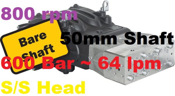 600 Bar 64 lpm Pratissoli Pump SM22