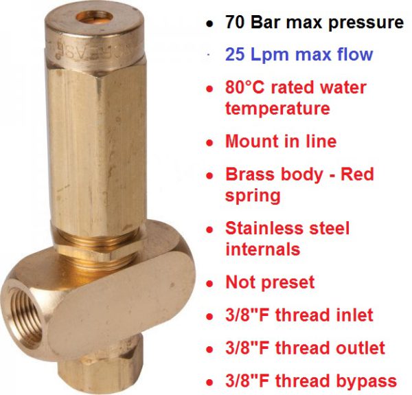 70 Bar 25 LPM Pressure Regulating Valve ART556-70