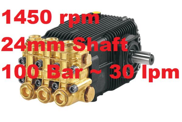 A&R 100 Bar 30 lpm Pressure Washer Pump XW30.10