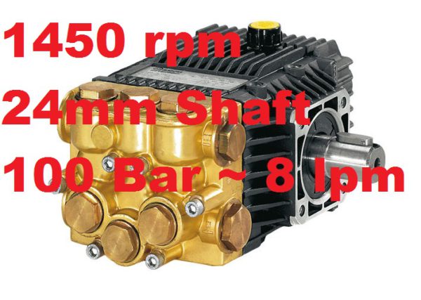 A&R 100 Bar 8 lpm Pressure Washer Pump XT8.12