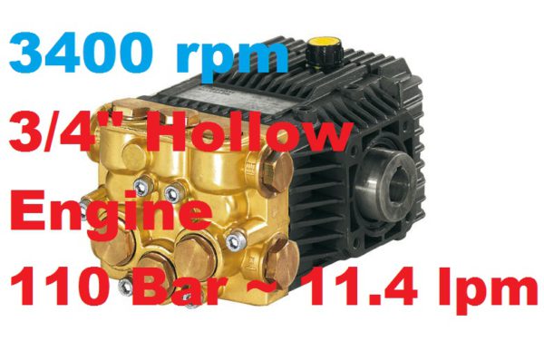 A&R 110 Bar 11.4 lpm Pressure Washer Pump XTV3G16